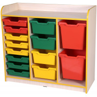 Шкафчик с пластиковыми лотками