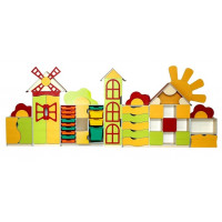 Стенка для игрушек "Цветочная поляна" Стенка для игрушек "Цветочная поляна"