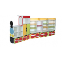 Стенка для игрушек "Сказочный экспресс"