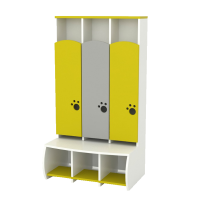 Dulap Vestiar din 3 compartimente  Dulap Vestiar din 3 compartimente