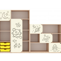 Стенка за играчки "Космос" елемент № 4-5-6.