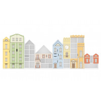Стенка для игрушек "Старый город"