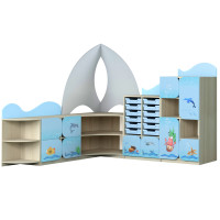 Стенка для игрушек "Морские приключения"  Стенка для игрушек "Морские приключения"