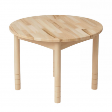 Детска кръгла маса от естествено дърво