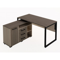 Masa pe cadru metalic cu dulapior Masa pe cadru metalic cu dulapior