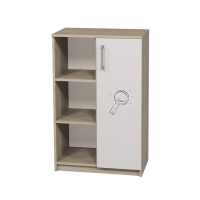 Тумба полузакрытая с одной дверцей и фотопечатью