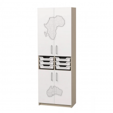 Шкаф закрытый с лотками