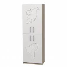 Шкаф закрытый с 4-мя дверцами с фотопечатью