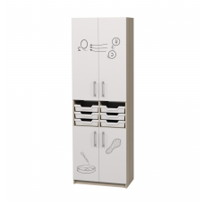 Шкаф закрытый с лотками