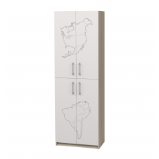 Шкаф закрытый с 4-мя дверцами с фотопечатью