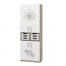 Шкаф закрытый с лотками