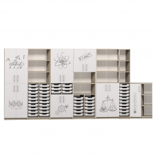 Комплект шкафов для кабинета географии