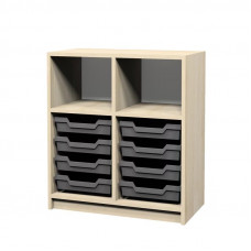 Шкафчик открытый с пластиковыми лотками