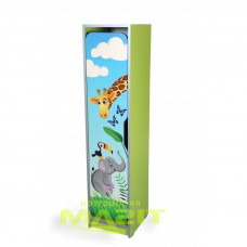 Шкаф детский для раздевалки одноместный Сафари