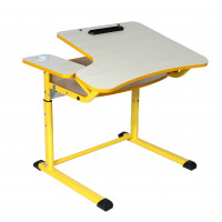 Парта-трансформатор одноместная на плоскоовальном каркасе