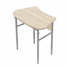 Парта 1-местная школьная регулируемая на ростовые группы №4-7