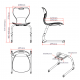 Set mobilier scolar individual, inaltimea reglabila, pe cadru oval