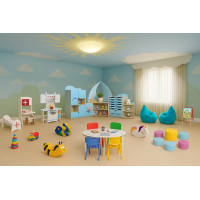 Set mobilier pentru zona de joacă