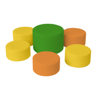 Набор пуфиков детских игровых "Цилиндры"